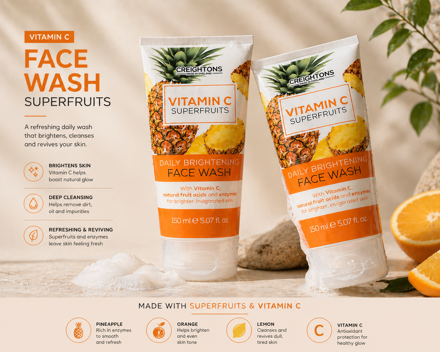 Vitamin C Superfruits Face Wash