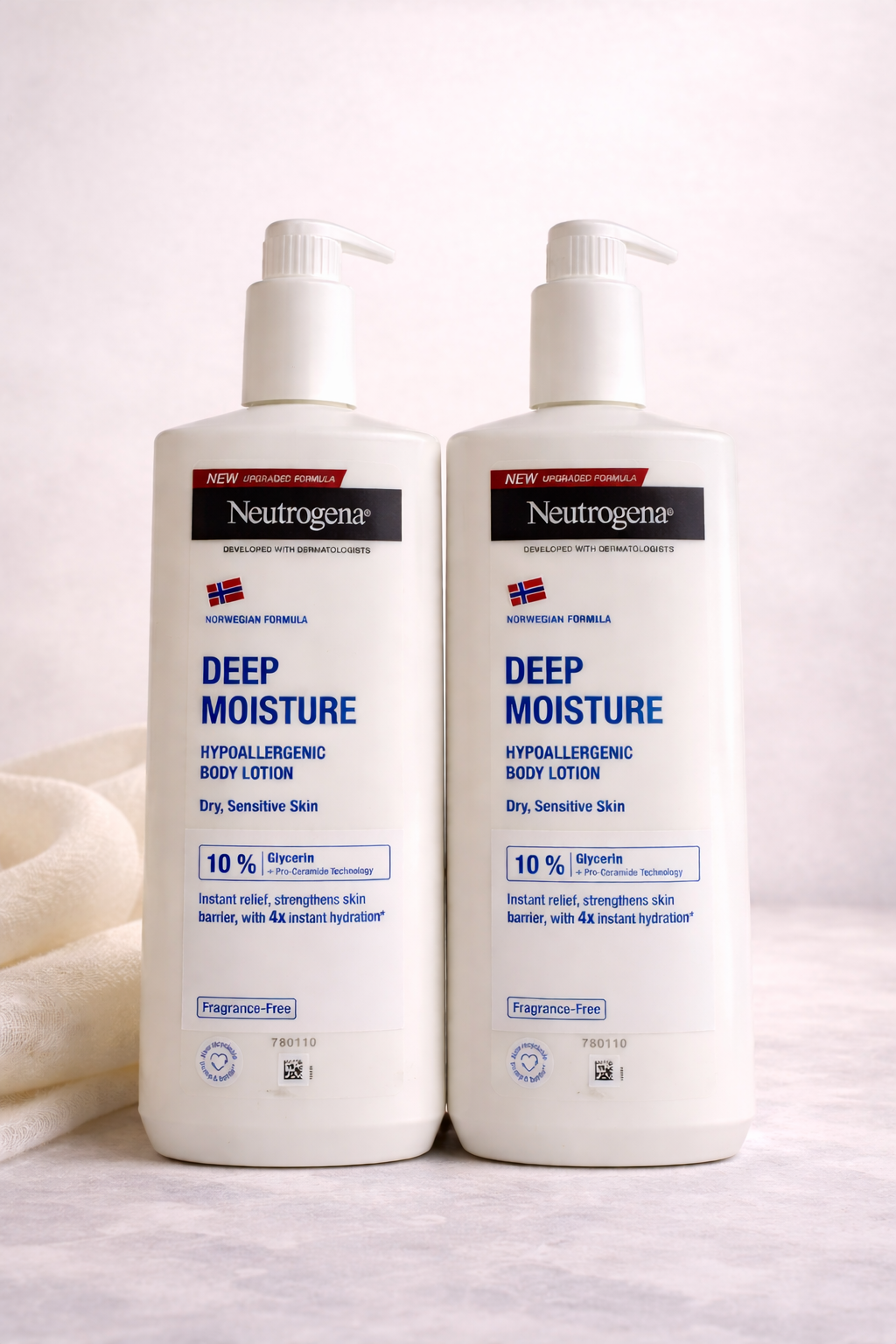 Neutrogena Deep Moisture Hypoallergenic Body Lotion (Fragrance-Free)