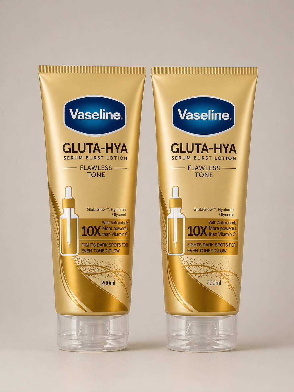 Vaseline Gluta-Hya Flawless Tone Serum Burst Lotion (200ml)