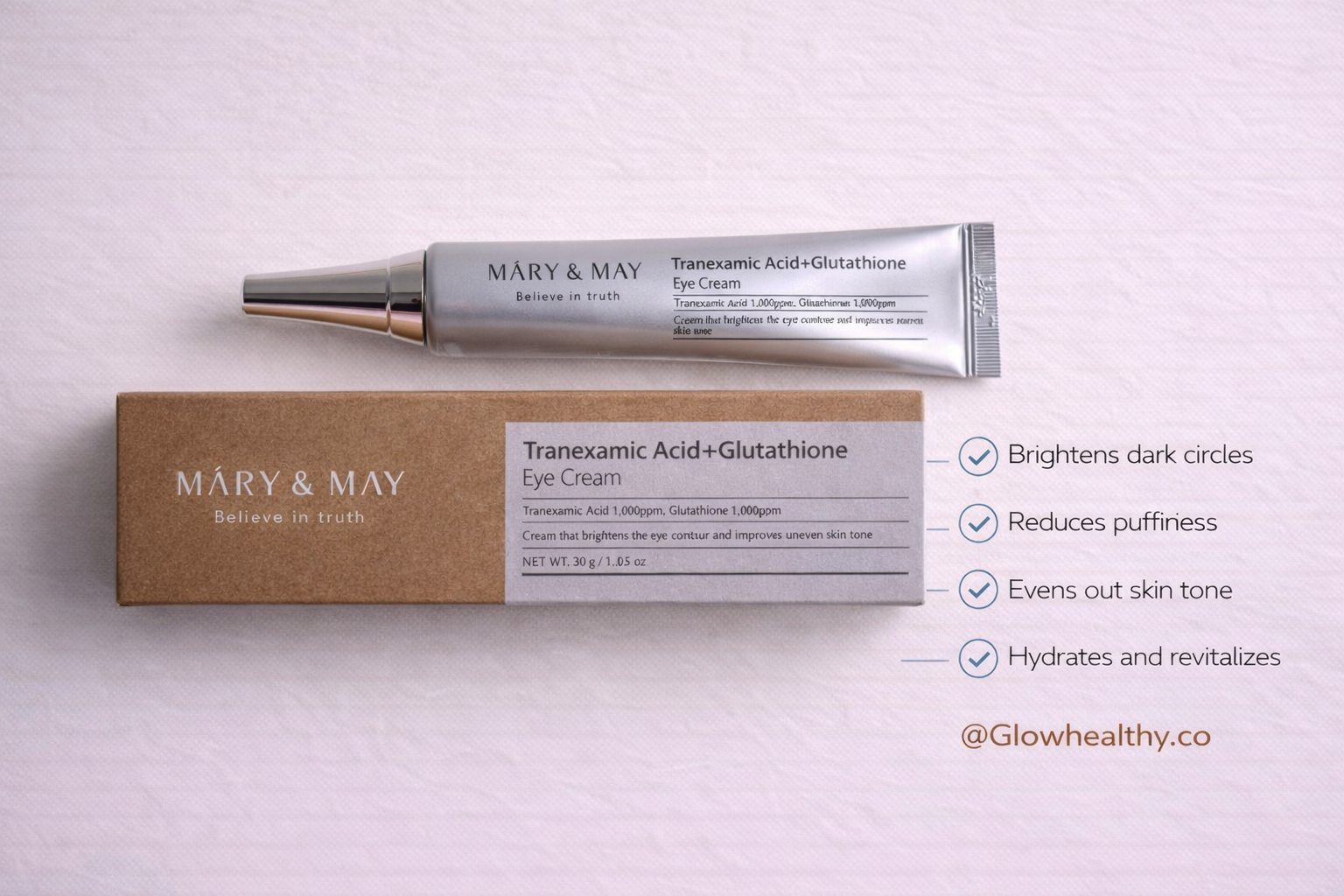 Mary & May Tranexamic Acid + Glutathione Eye Cream (30g)