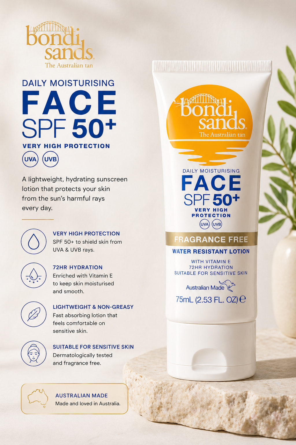 Bondi Sands Face Sunscreen SPF 50+