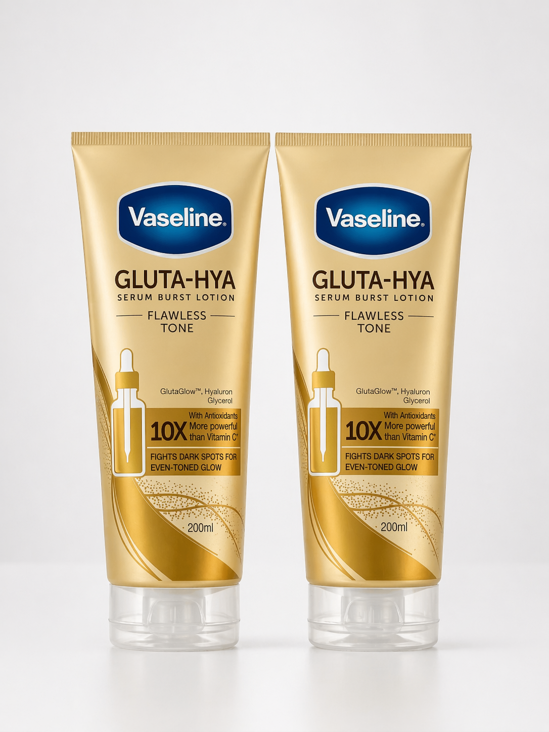 Vaseline Gluta-Hya Flawless Tone Serum Burst Lotion (200ml)