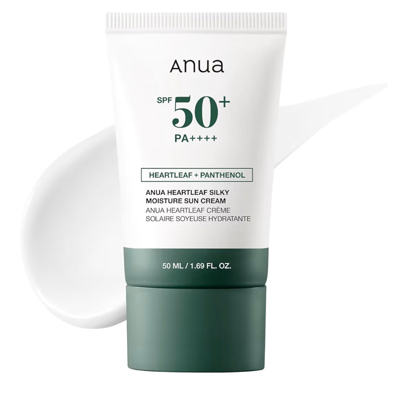 ANUA Heartleaf Silky Moisture Sun Cream SPF 50 PA++++ 50 ml