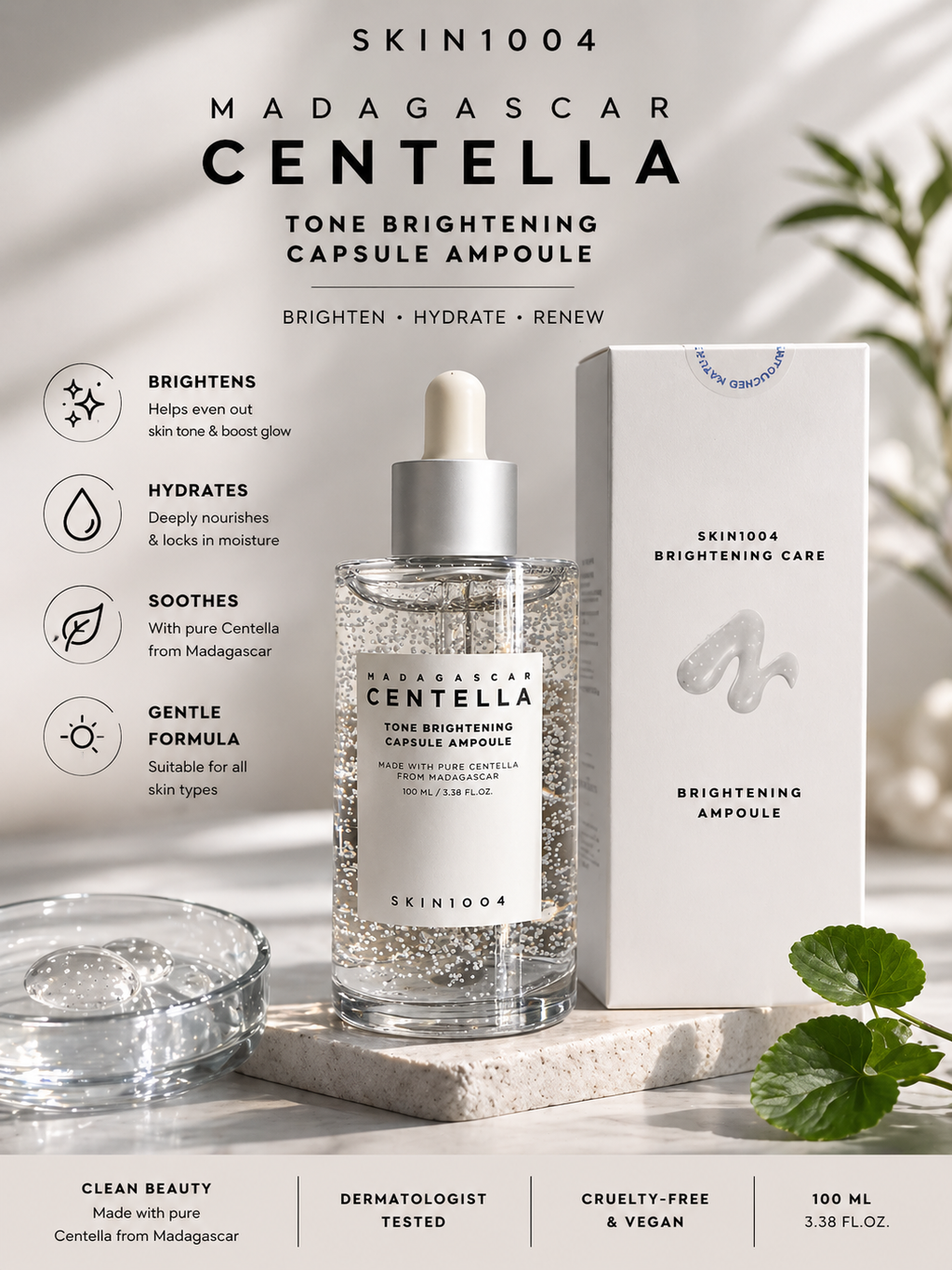 Madagascar Centella Tone Brightening Capsule Ampoule