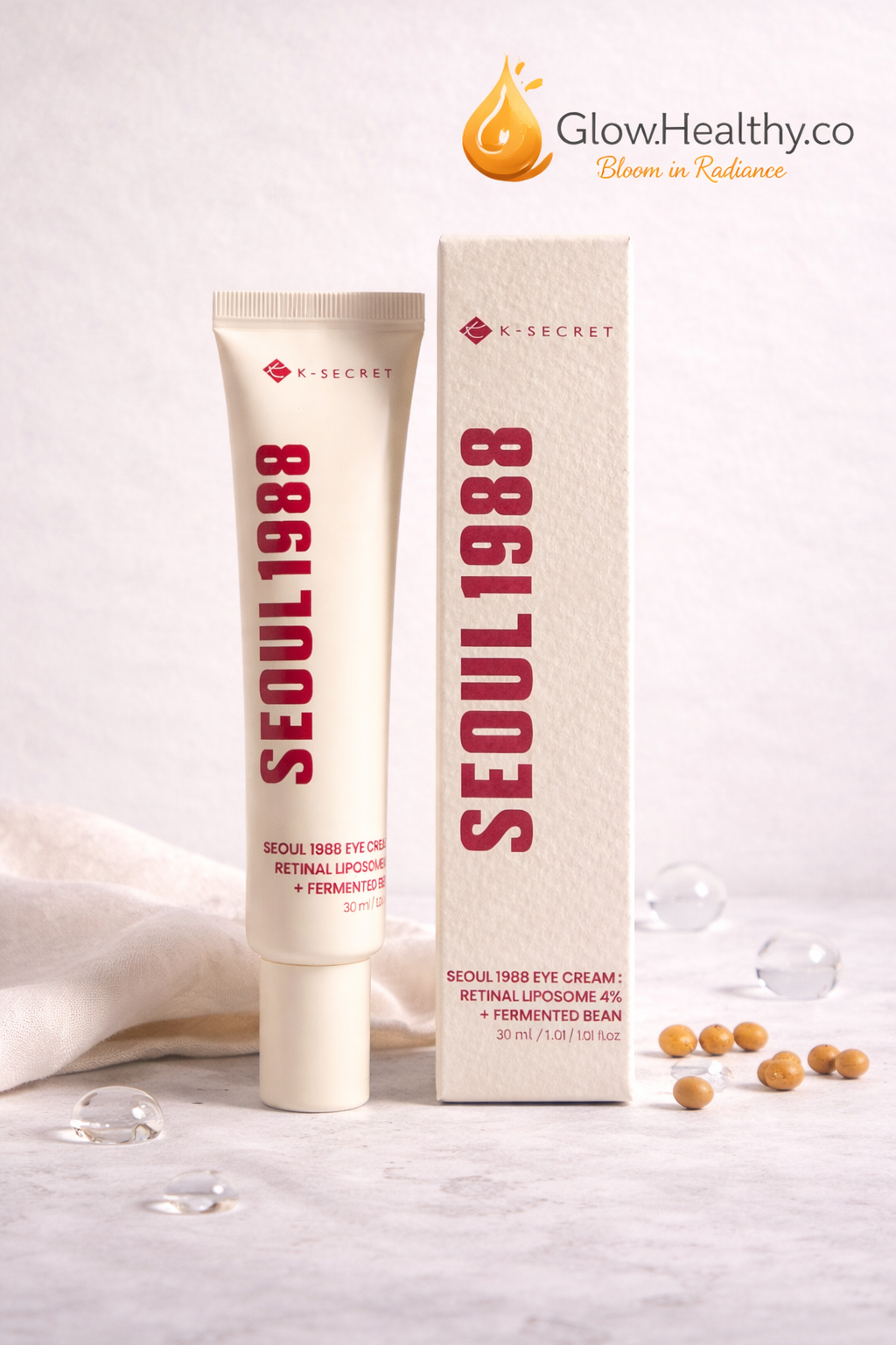 K-Secret Seoul 1988 Eye Cream (Retinal Liposome 4% + Fermented Bean)