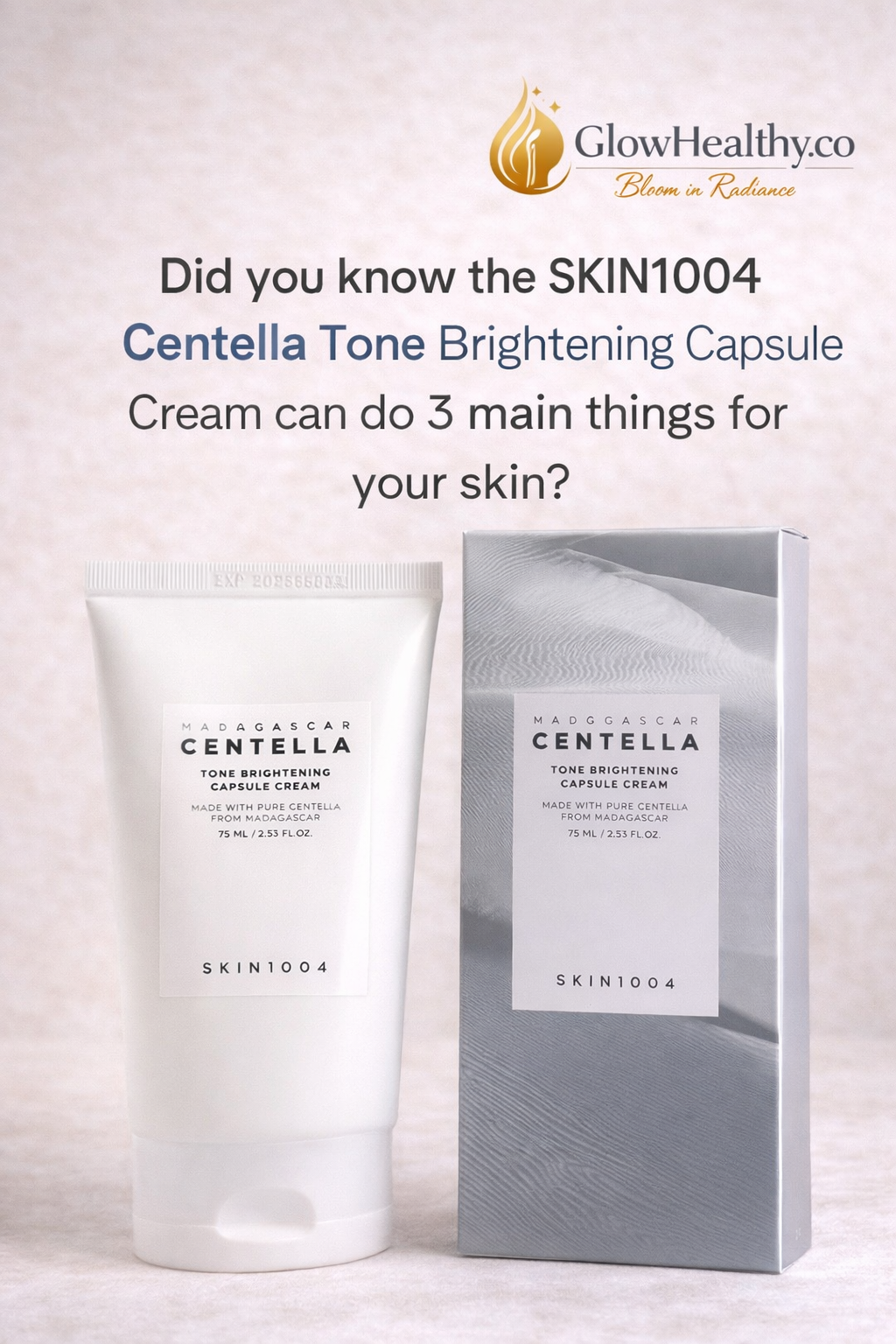 SKIN1004 Madagascar Centella Tone Brightening Capsule Cream.