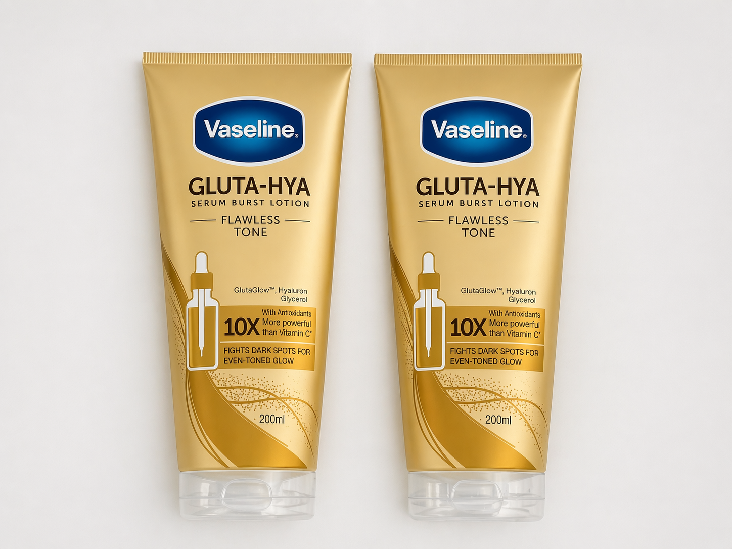 Vaseline Gluta-Hya Flawless Tone Serum Burst Lotion (200ml)