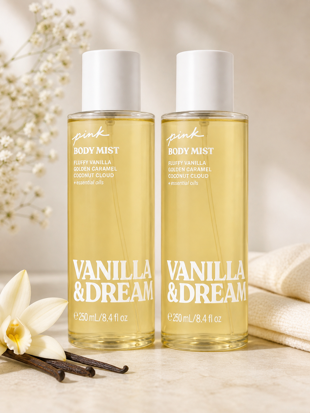 Pink Vanilla & Dream Body Mist - 250ml